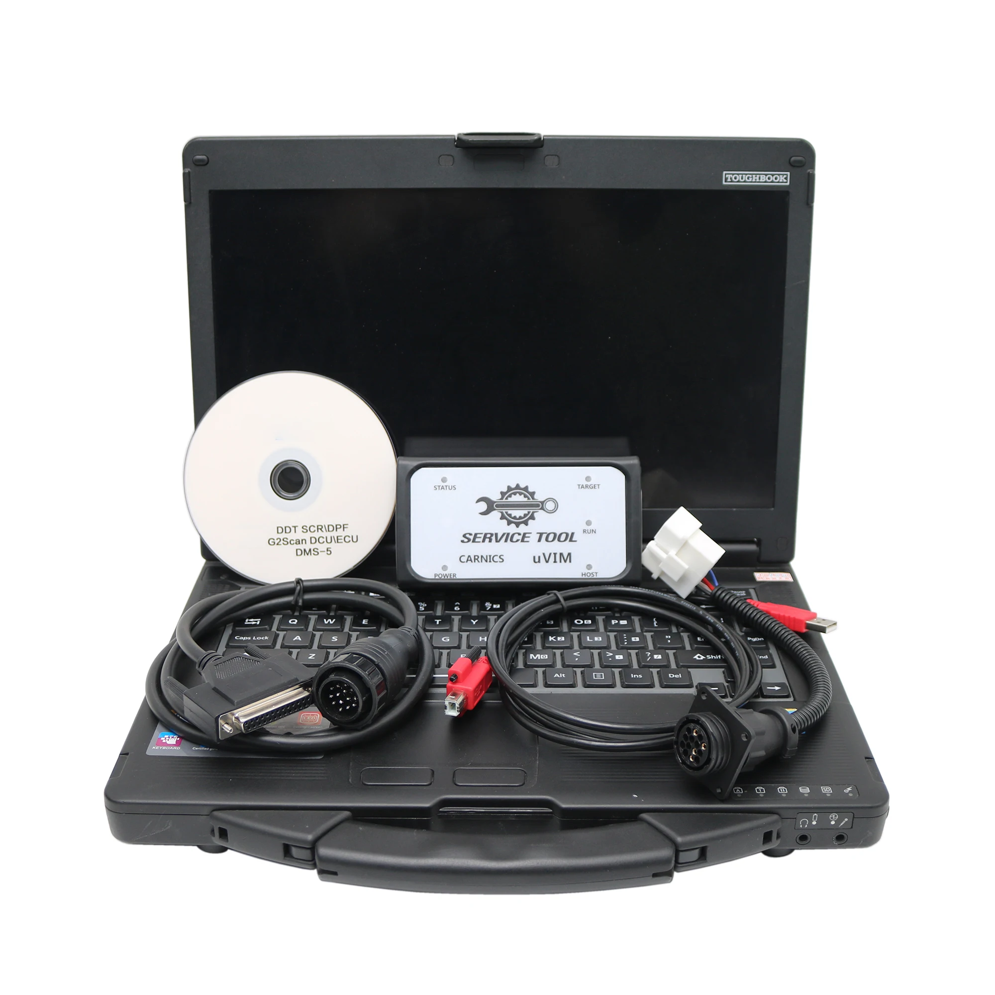 Diagnostic Scanner Tools kit For Doosan uvim OBD Heavy Duty Communication Interface with latest software and laptop CF53 or CF31