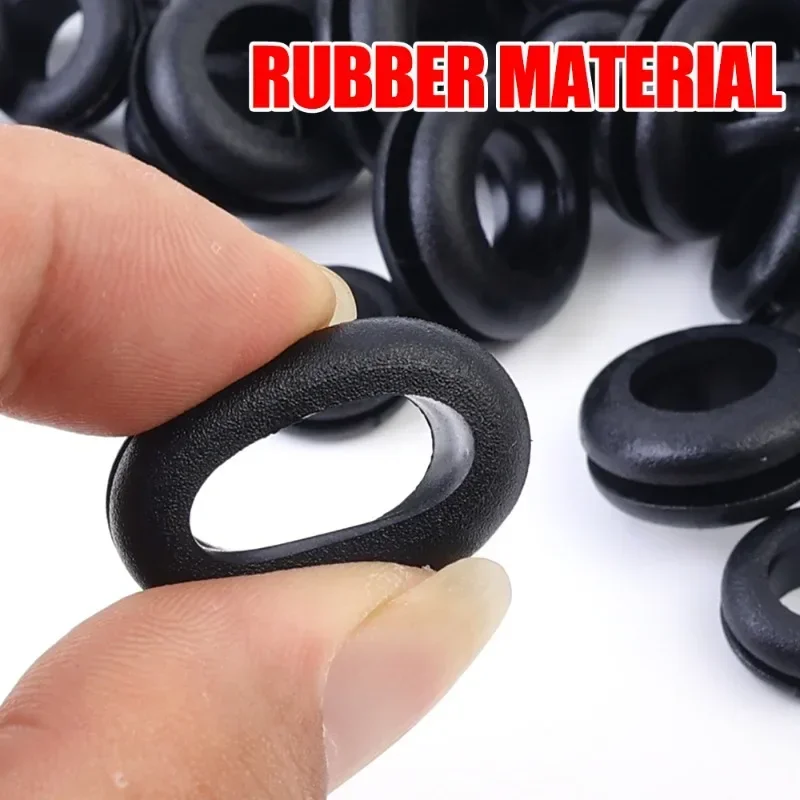 100/20PCS Black O Ring Rubber Washer Seals Gasket Grommet Assortment Kit Electrical Gasket O-Ring Seals Tools Home Improvement