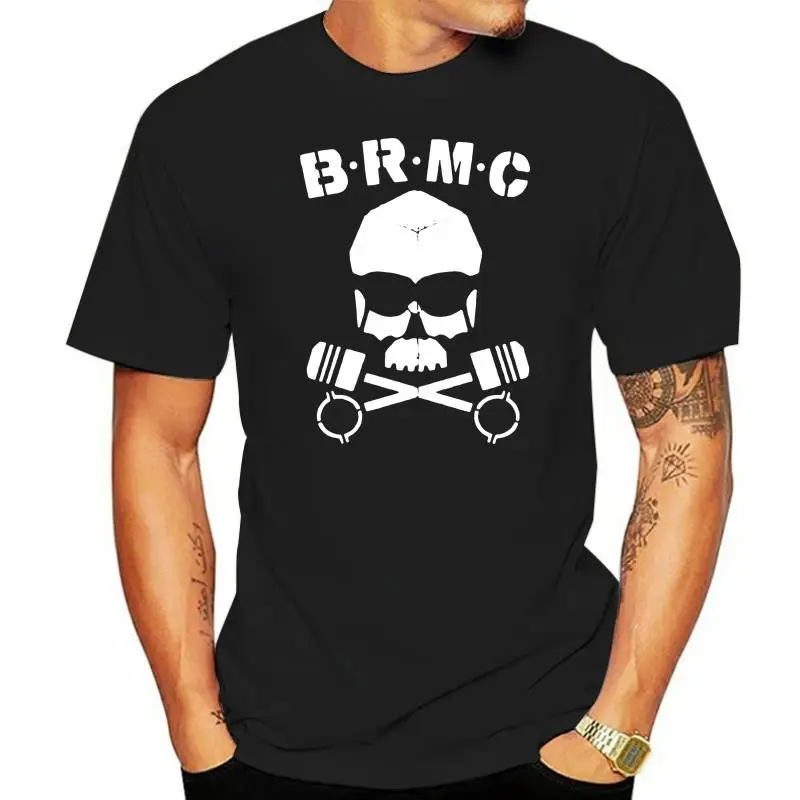 Brmc Skull T Shirt - Inspired By The Wild One ( 1953 ) - Biker , Skull , Skeleton Men Clothing Plus Size S M L Xl Xxl coat tops