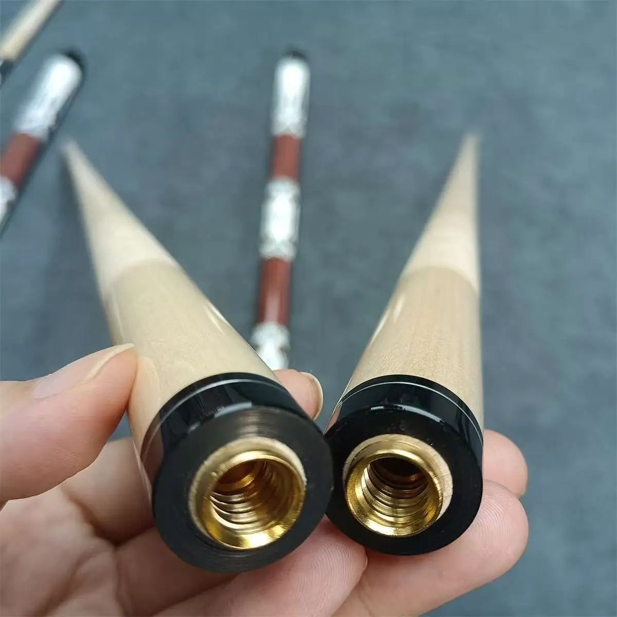 2026 New Model - Professional 8-Ball / Blackball Cue 13mm Tip Premium Maple Hand-Polished 4H Scratch-Resistant Piano Lacquer