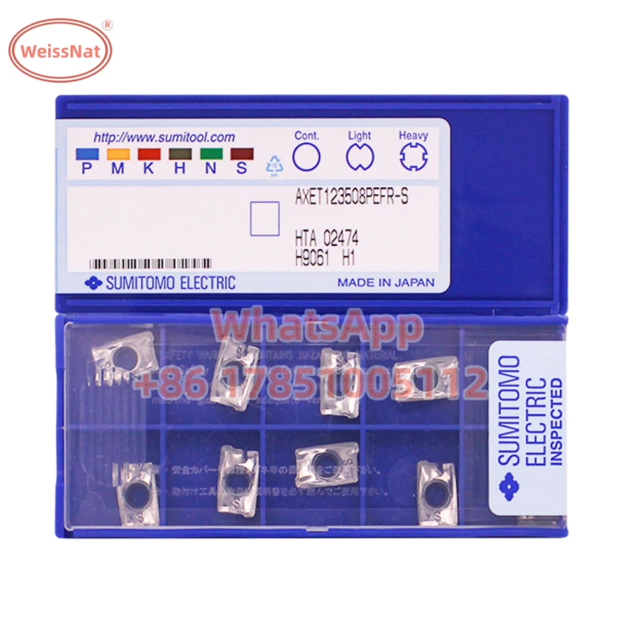 

SUMITOMO AXET123504PEFR AXET123508PEFR AXET170502PEFR AXET170504PEFR AXET170508PEFR H1 DL1000 Carbide Insert AXET Inserts