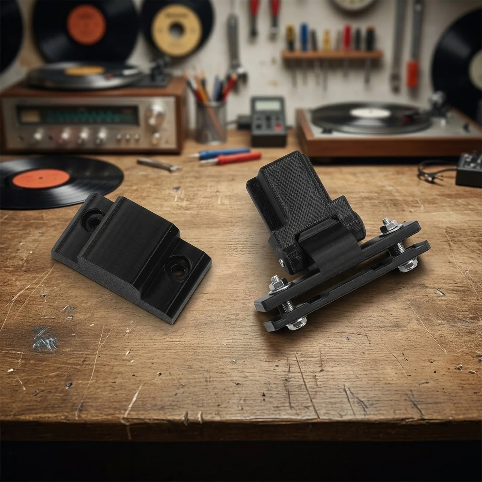 Black Dust Cover Hinges Set For Technics For SL1200 For MK2 MK3D For MK5 MK6 For SL1210 M5G Turntable Replacement