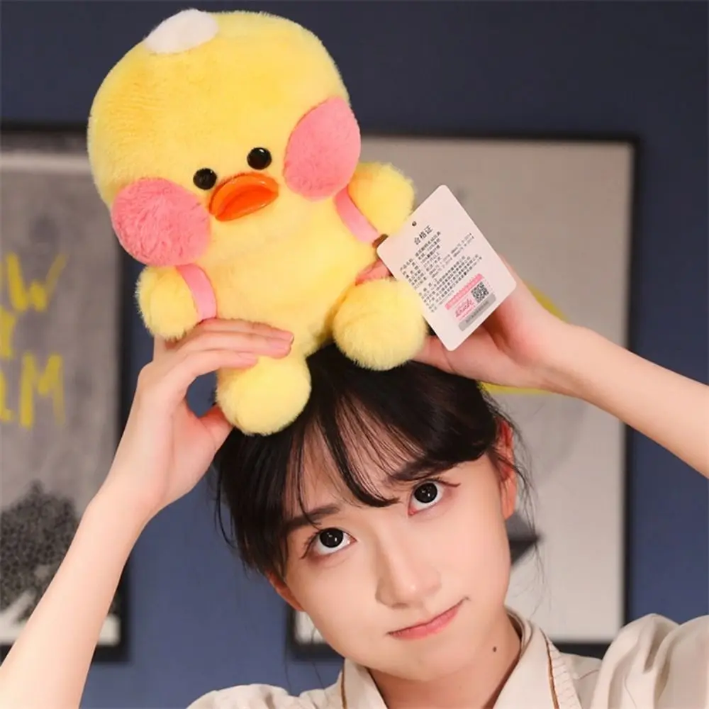 Pato Peluche Lalafanfan Anatra Peluche Simpatico Cartone Animato Anatra Gialla Peluche Bambola 30 cm Morbido Animale Anatra Bambola Bambini Regali di Festa
