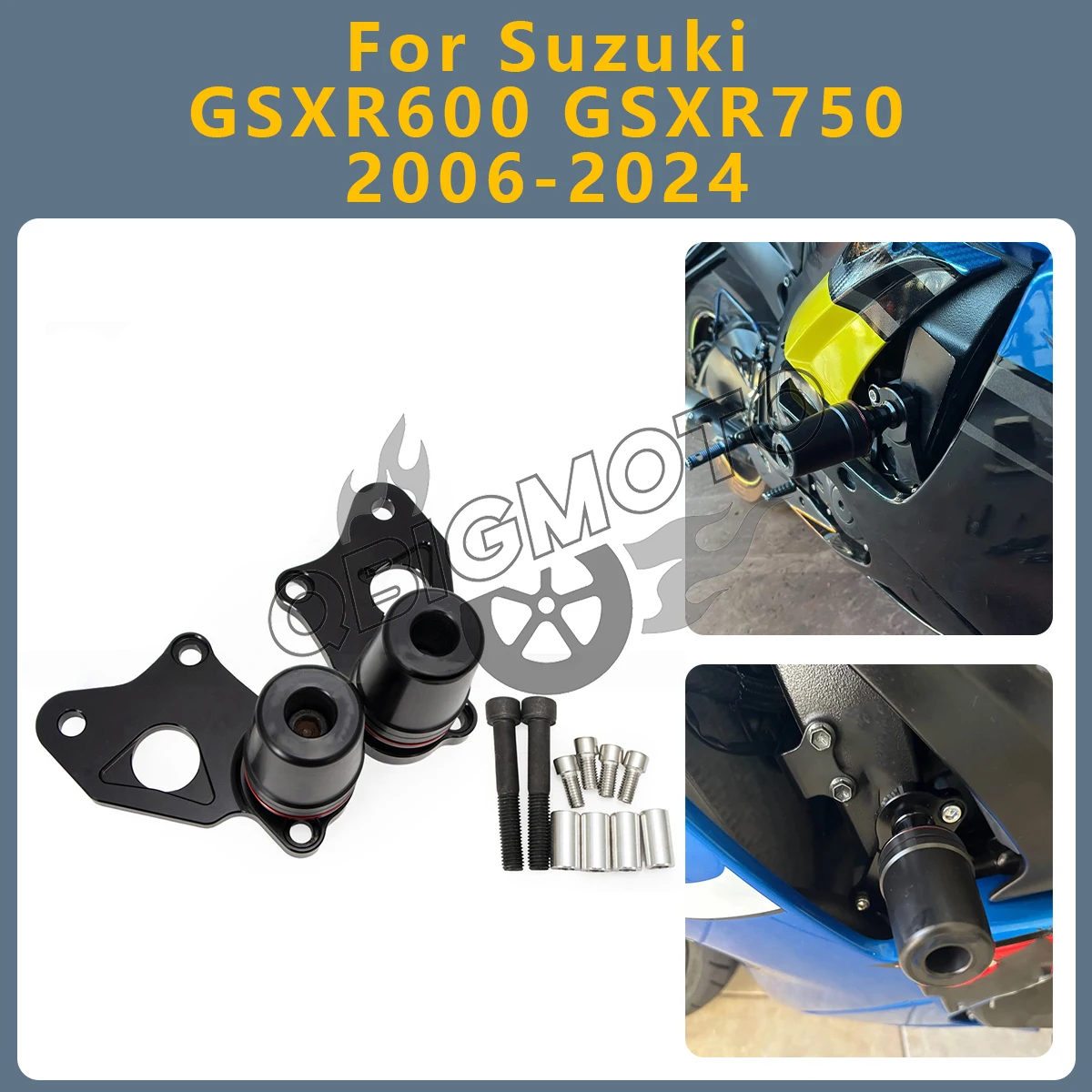 

GSXR600 GSXR750 Motorcycle Falling Protection Frame Slider Fairing Guard Crash Pad Protector For Suzuki GSXR 600 750 2024-2006