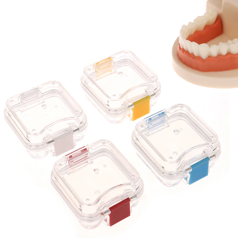 Stockage de prothèses dentaires avec Film, couronne et ponts dentaires, sans fentes disponibles, boîte à dents en plastique Transparent, organisateur de Membrane de dentisterie