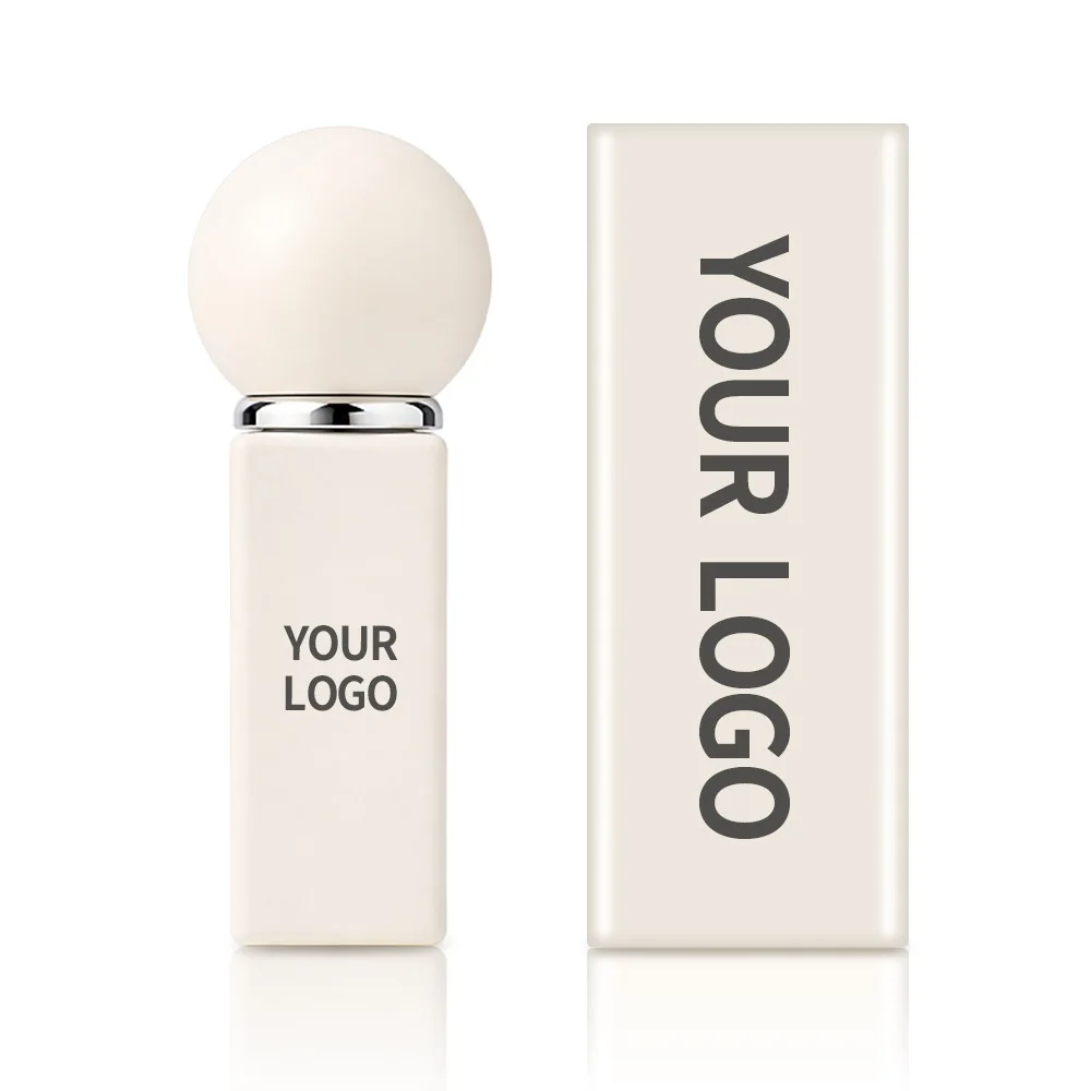 8ml Private Label Sunscreen Lip Oil Custom Logo Beige Glass Bottle Clear Odorless Protective Gloss Moist Makeup Wholesale Vegan