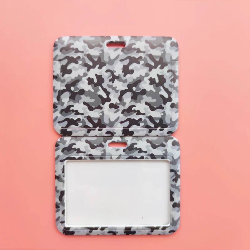 Mode männer Camouflage Karte Fall Lanyard ID Abzeichen Halter Bus Karte Abdeckung Tür Karte Kreditkarte Halter Neck Strap – Detail 12