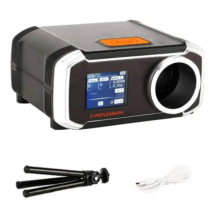 Medidor de Velocidade Cronógrafo Compatível com Bluetooth, Tela LCD, Velocidade de Medição Instrumentos, Slingshot Bow