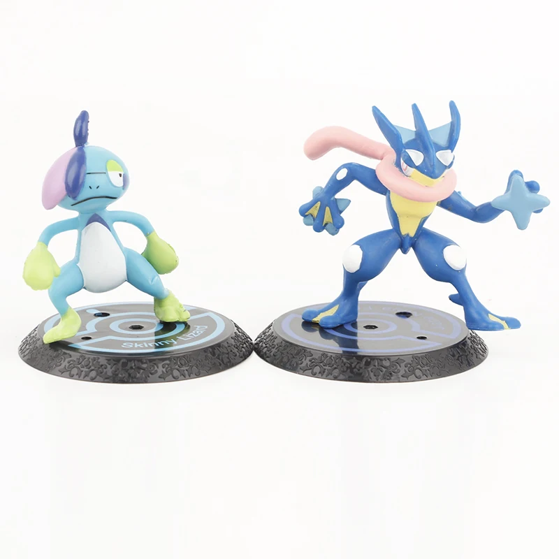 New 6pcs/set Pokemon Mega Greninja Zeraora Scorbunny Zarude Drizzile Figure Toys 7cm