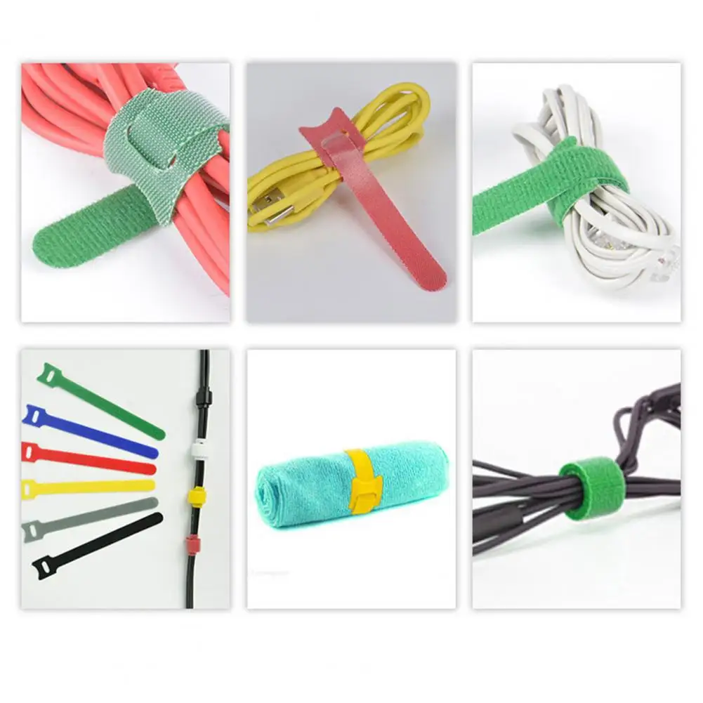 100Pcs Durable Wire Strap Convenient to Use Cable Management Belt Multi-Purpose Cable Straps Wire Organizer  Retainer