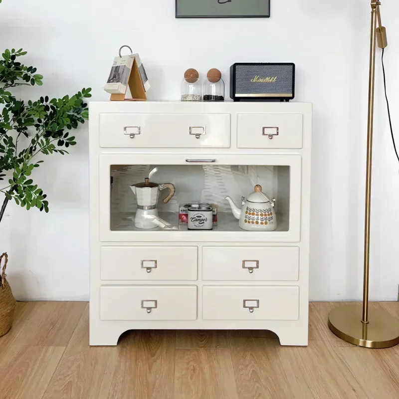 خزانة ذات 6 أدراج تعرض خزائن جانبية ودرج تخزين وخزانة مشروبات جانبية لغرفة المعيشة وغرفة النوم ومنظم تلفزيون Meuble #6