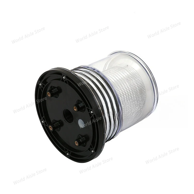 Marine Fishing Boat Solar Beacon Light Net Beacon LED Signal  Positioning  Flash Red Tricolor  Light