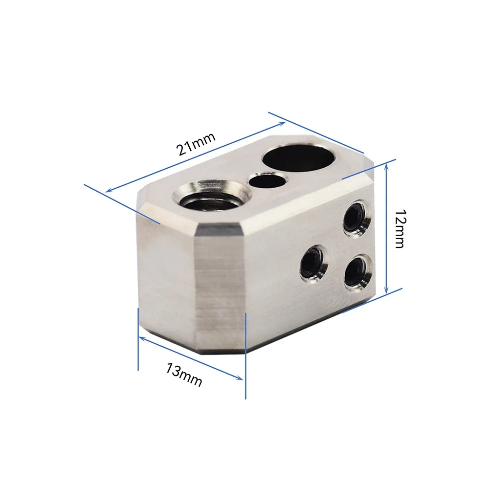 Extrusora Cobre Aquecedor Bloco, bloco aquecido a alta temperatura, Prusa I3, MK4, 500 ℃