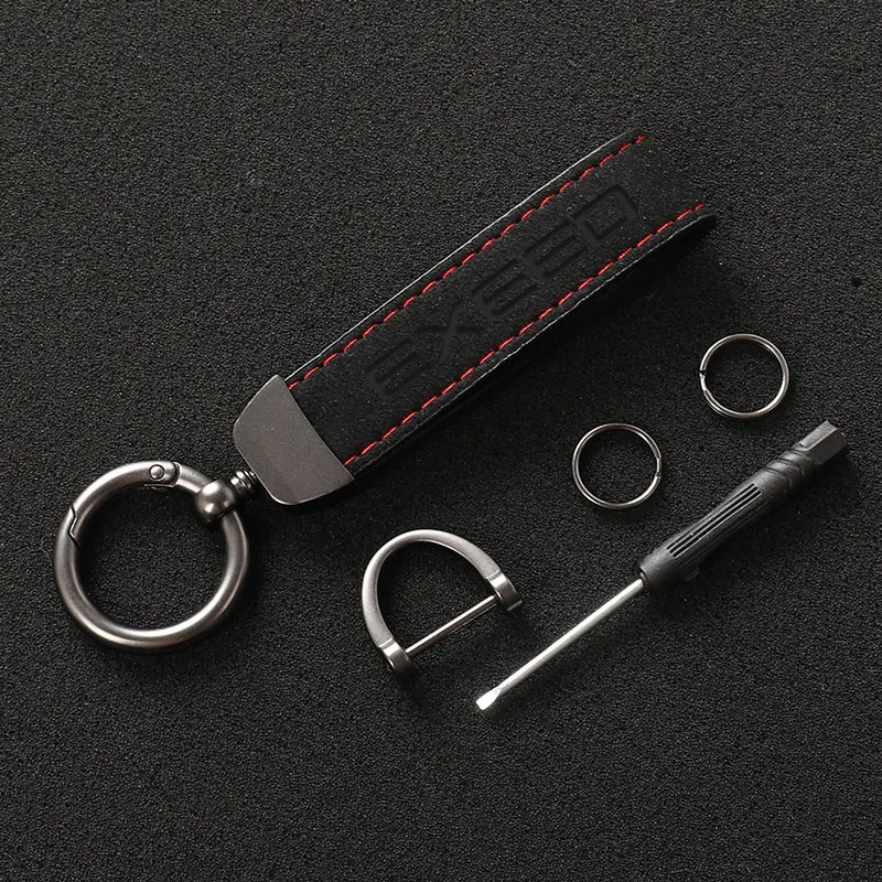 

Для Exeed RX LX VX TXL 2023 2024 2025 автомобильный высококачественный замшевый кожаный брелок для автомобиля EXEED логотип автомобильные аксессуары