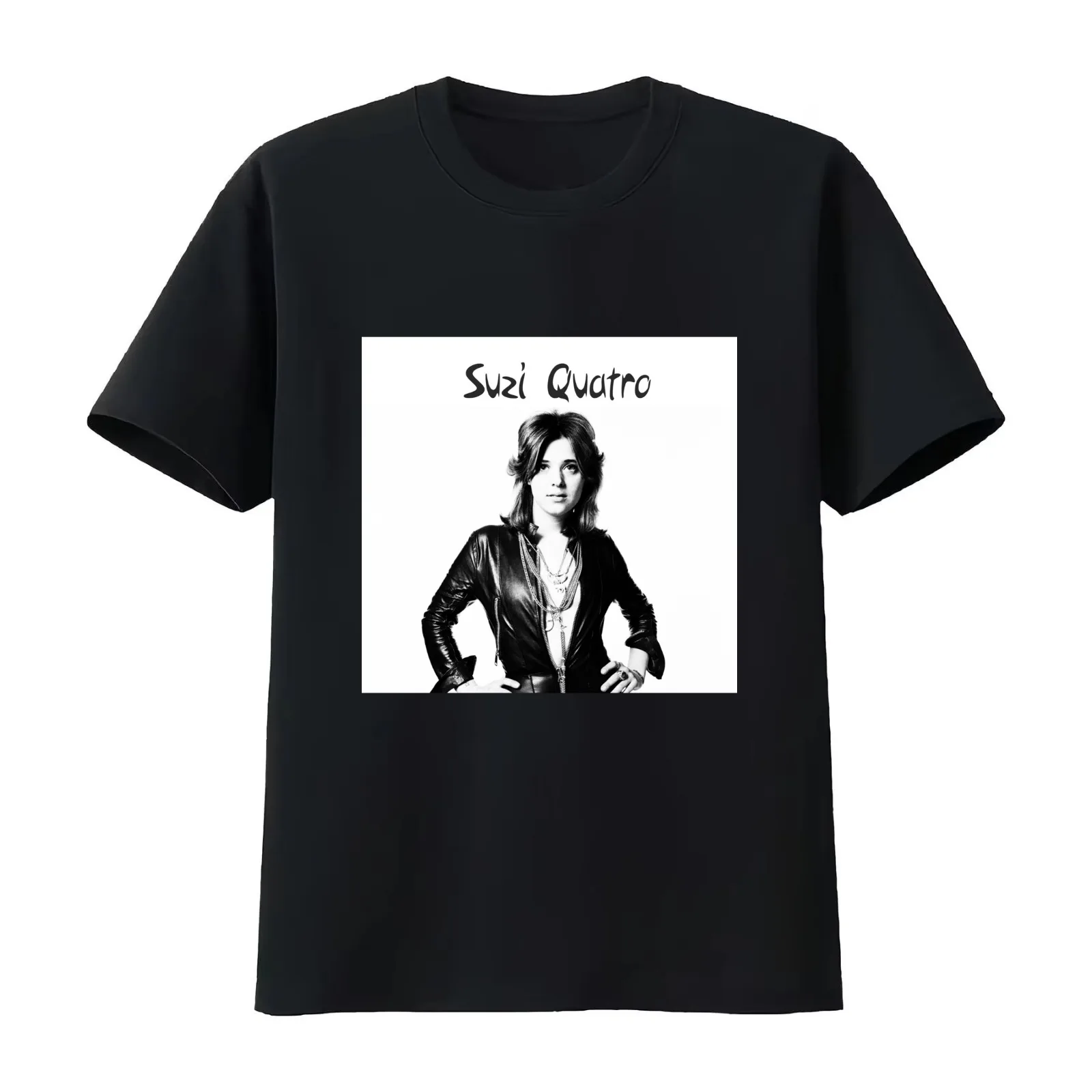 suzi quatro T-Shirt Summer Casual Cotton Tee Oversized Streetwear Tops Vintage Graphic Print Loose Fit Short Sleeve