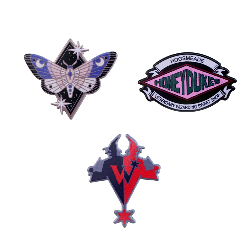 فراشة المينا بروش لمأدبة الأطفال ، هدايا عيد الميلاد ، اكسسوارات المجوهرات للرجال والنساء ، أزياء الحشرات #1