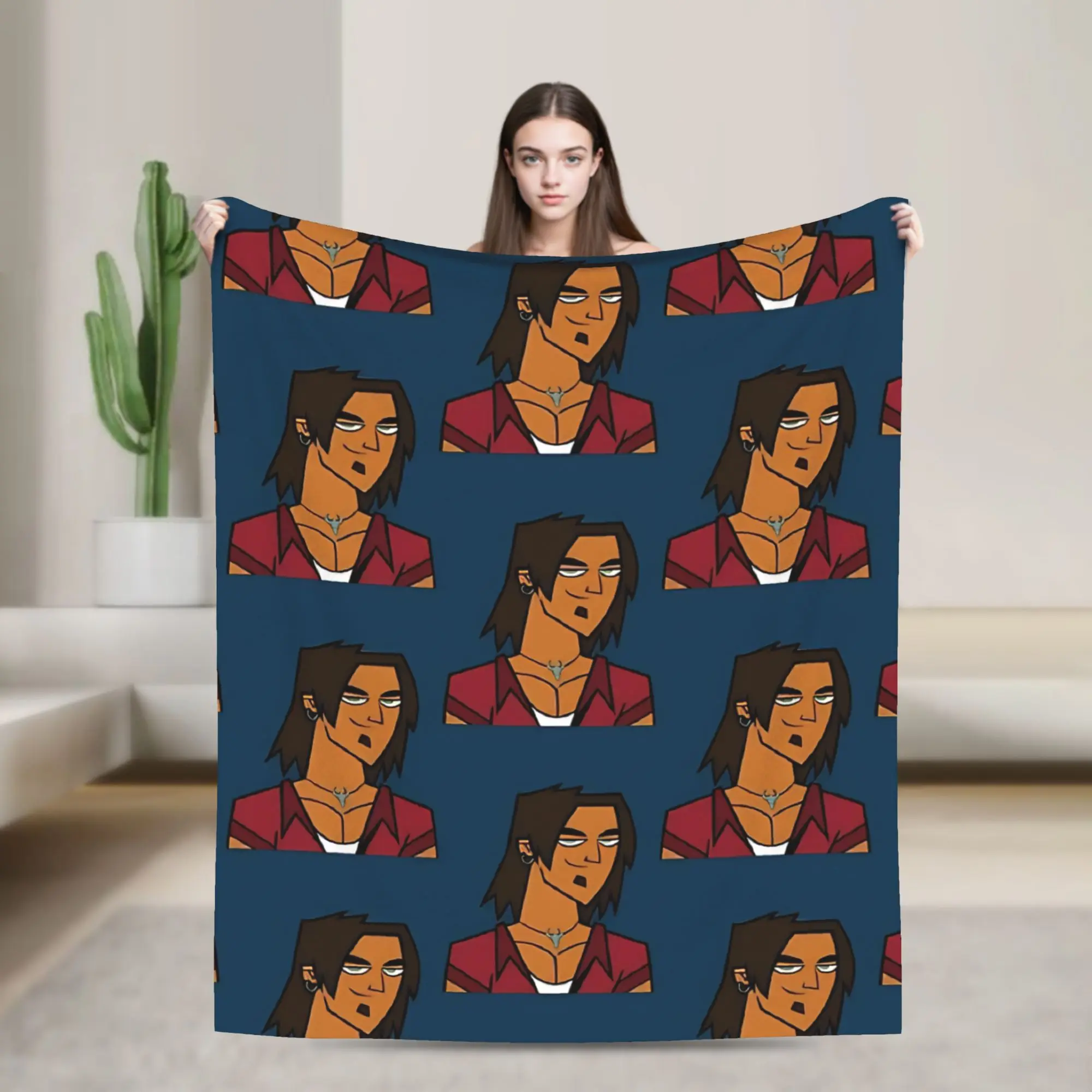 Total Drama  Alejandro  Warm Soft Blankets  Travel Plush Bedding Throws Street Trend Couch Bed Flannel Bedspread Sofa Bed Cover