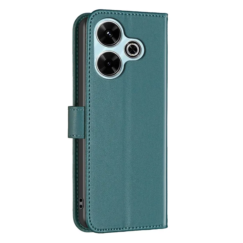 Leather Flip Wallet Case For Xiaomi Poco F6 5G PocoM6 4G M6 C61 C65 X6 PocoX6 Pro Cases Magnetic Card Slots Phone Cover Shell