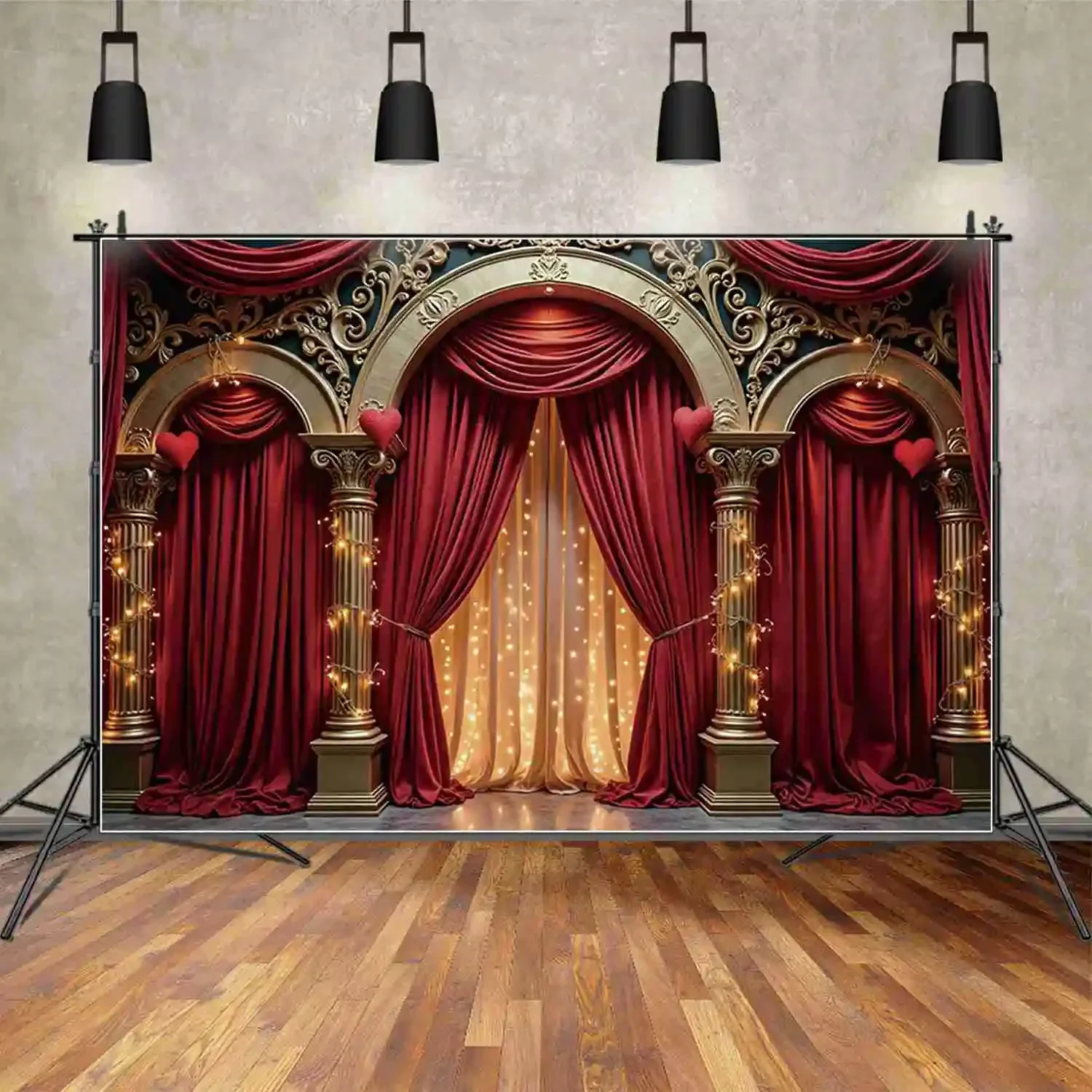 عيد الحب خلفية استوديو الصور 14 فبراير التصوير خلفية أحمر أبيض الستار زهرة في الهواء الطلق التصوير الفوتوغرافي