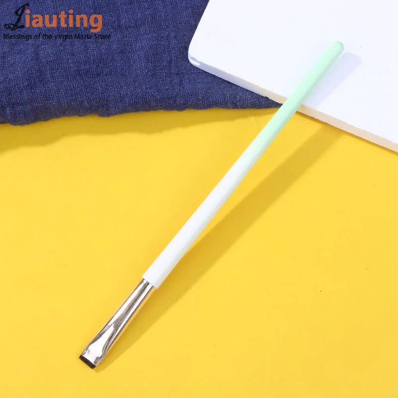 1 Uds. Cepillo plano con mango degradado, herramienta para levantar pestañas permanentes, varilla para permanente, aplicador de pestañas, herramientas y accesorios de maquillaje