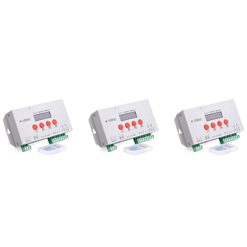 

3X K-1000C Controller K1000C WS2812B WS2811 APA102 T1000S WS2813 LED 2048 Pixel Program Controller DC5-24V