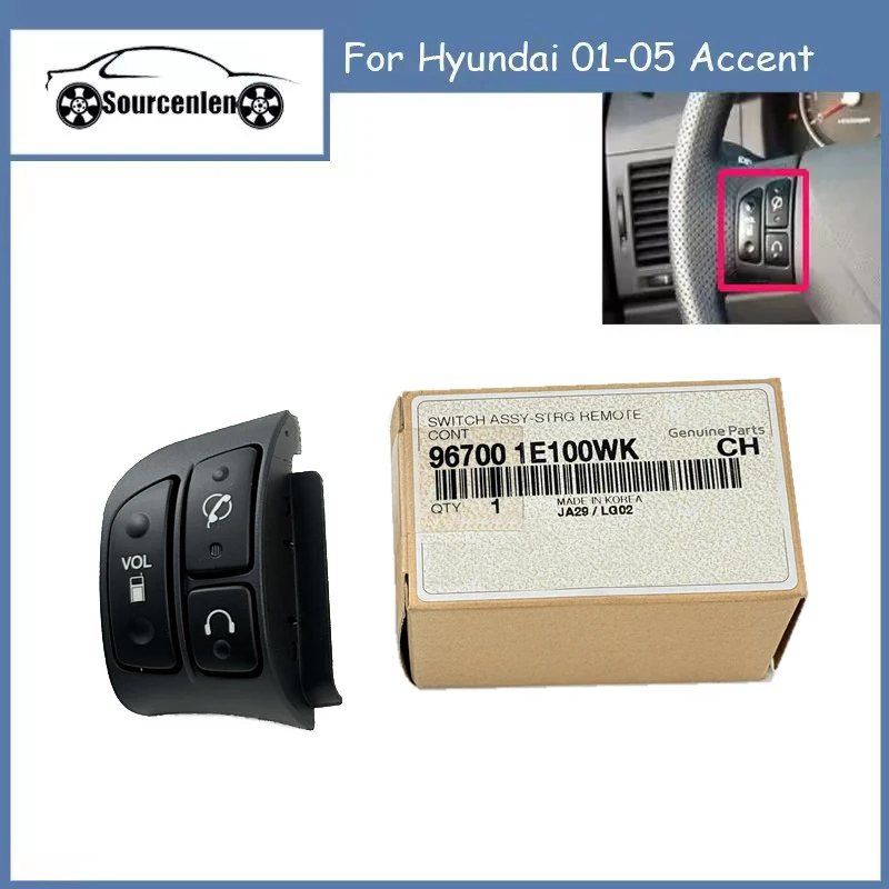 

96700-1E100WK Steering Remote Control Switch For Hyundai 01-05 Accent 96700-1E100 96700-1E200