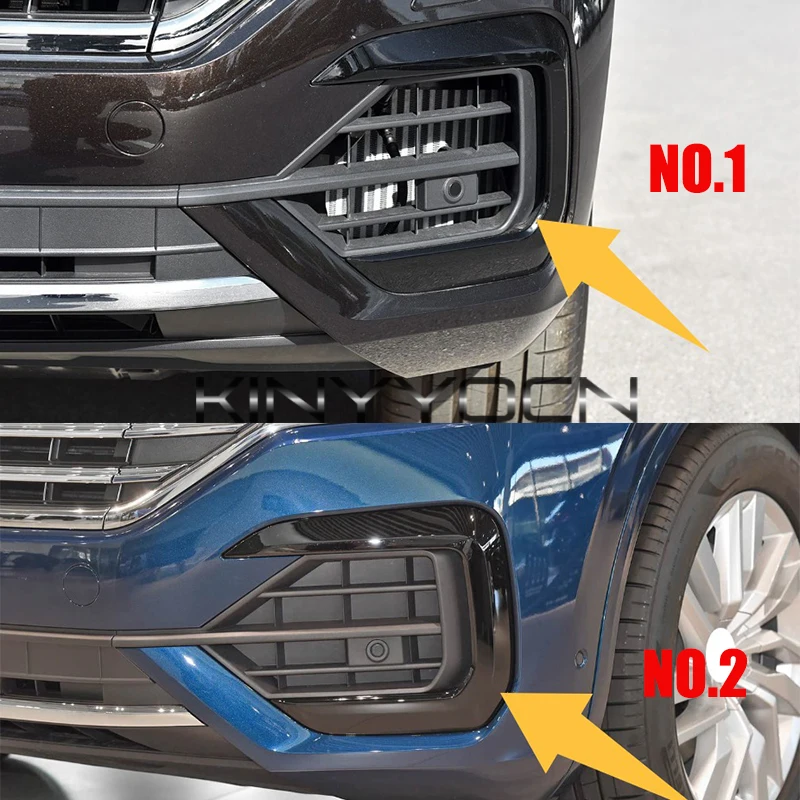 Auto Paraurti Anteriore Copertura Della Lampada Della Nebbia Per VW Touareg R-Rline 2019 2020 2021 2022 Paraurti Copertura Della Lampada Della Nebbia Griglia