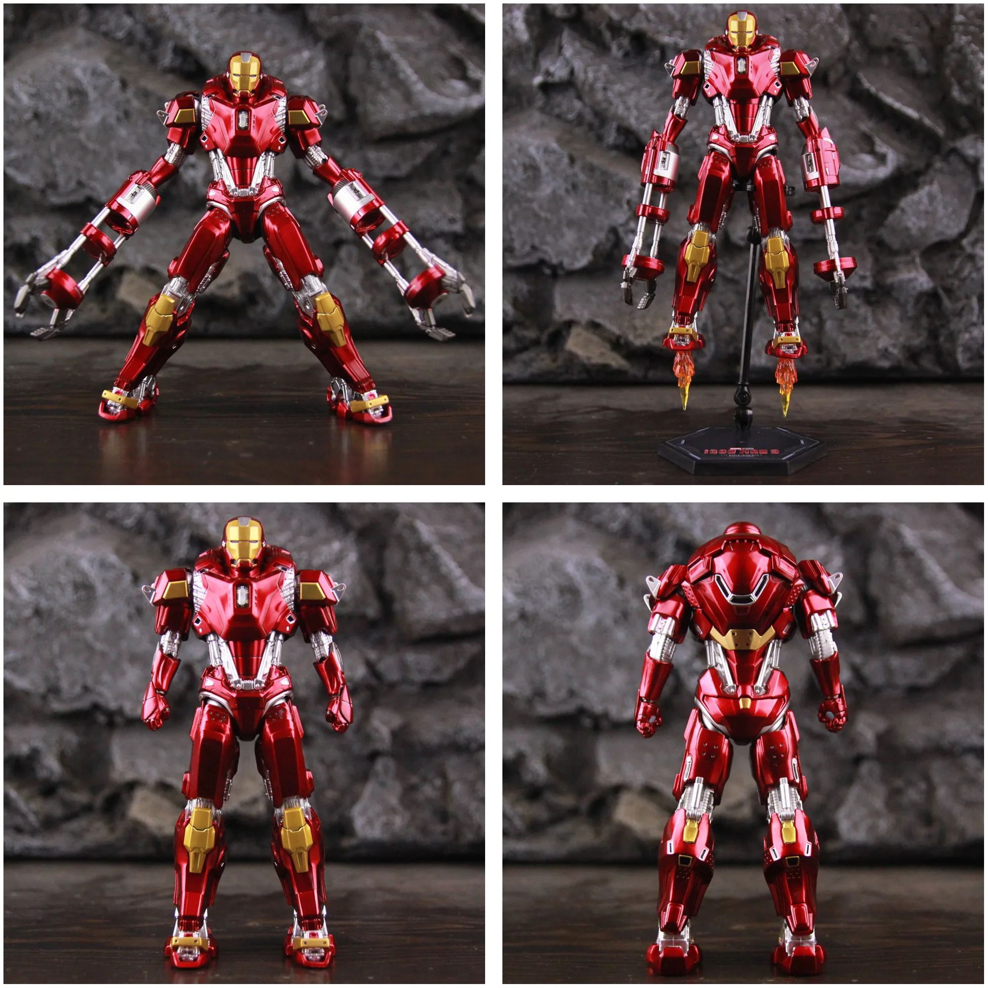 ZD Toys Iron Man 3 MK35 Red Snapper MK41 Bones MK24 Tank MK47 Ultimate Armor MK22 Hot Rod Mark 35 41 24 47 22 1/10 Action Figure