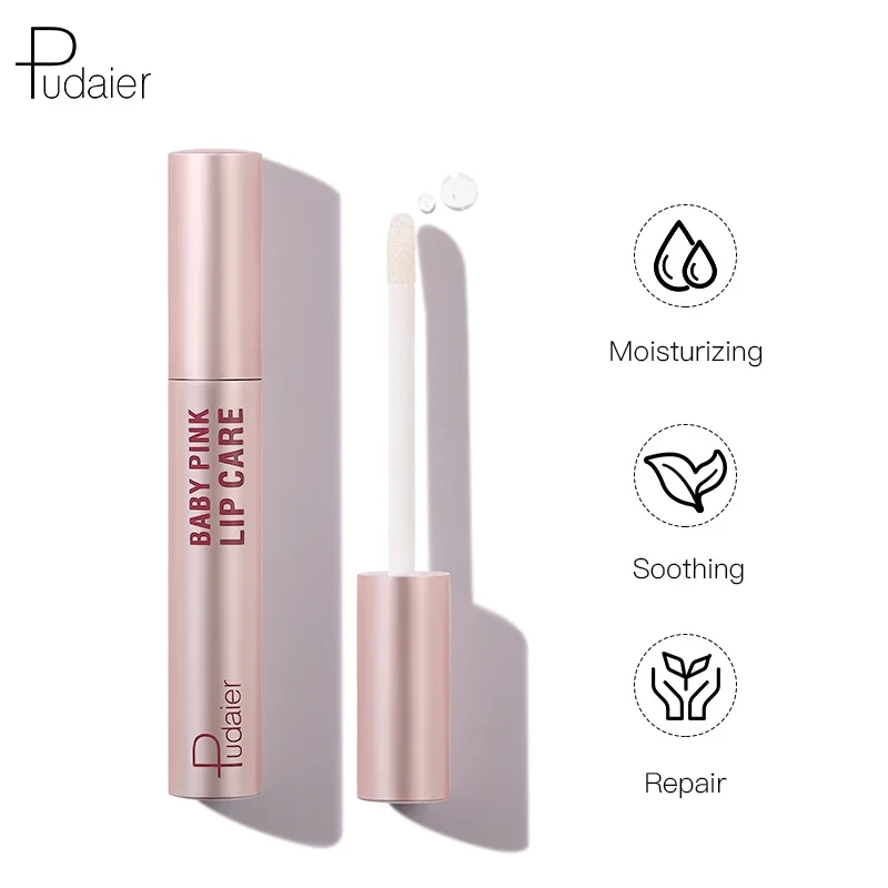 Baby Pink Lips Care Moisturizing Lip Balm, Waterproof, Long Lasting, Lighten Lip Lines, Anti-Drying, Oil, Shimmer, Gloss Base