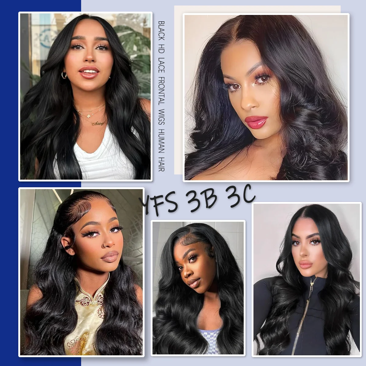Body Wave Human Hair Wigs 40 Inches 200% Density 13x6 13x4 HD Transparent Lace Frontal Wig Black Natural Color 1B Brazilian Hair For Women Pre Plucked image 8