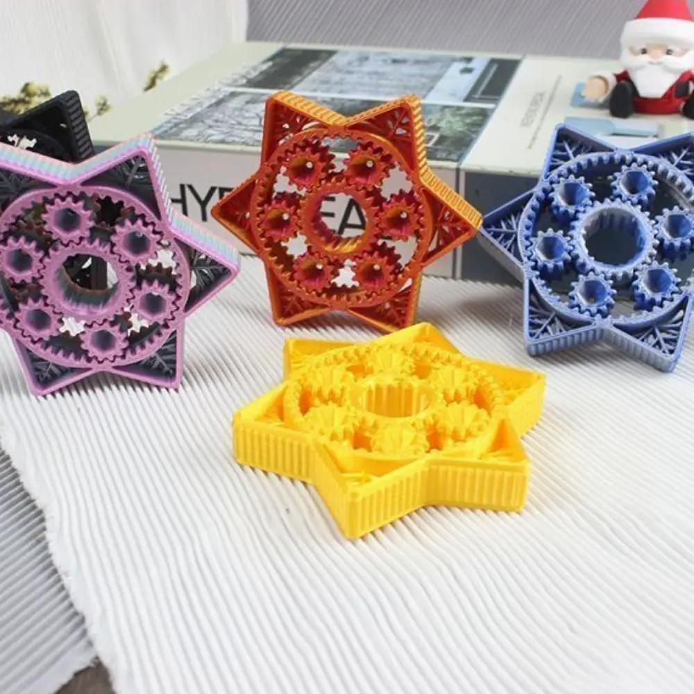 

Шестиконечная звездная шестерня, ручной Спиннер, волчок, звездочка на кончике пальца, ручной Спиннер, цепная шестерня, металлический гироскоп