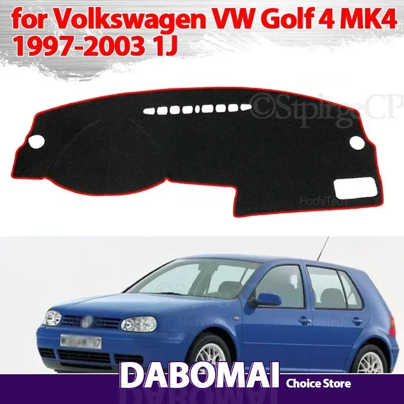 

Чехол на приборную панель, коврик для приборной панели, коврик, накидка, одеяло, автомобильные аксессуары для Volkswagen VW Golf 4 MK4 1997-2003 1J