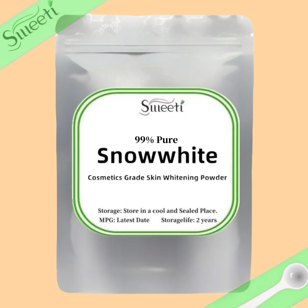 Free Shipping 50g-1000g 99% Snowwhite Powder