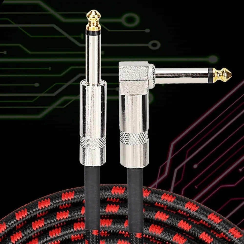 

Metal Head 6.35mm Audio Cable Mono Cable Professional Electric Guitar Cable Durable 6m Noise Reduction Cable Bass