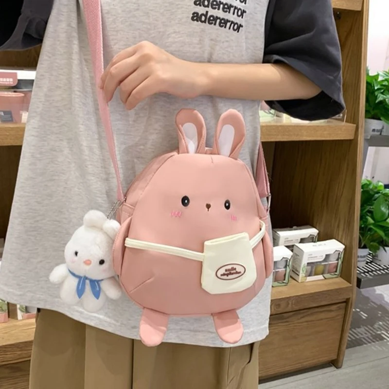 Crossbodytassen voor dames Meisjes Nylon tassen Casual tassen Konijnentas in Japanse stijl