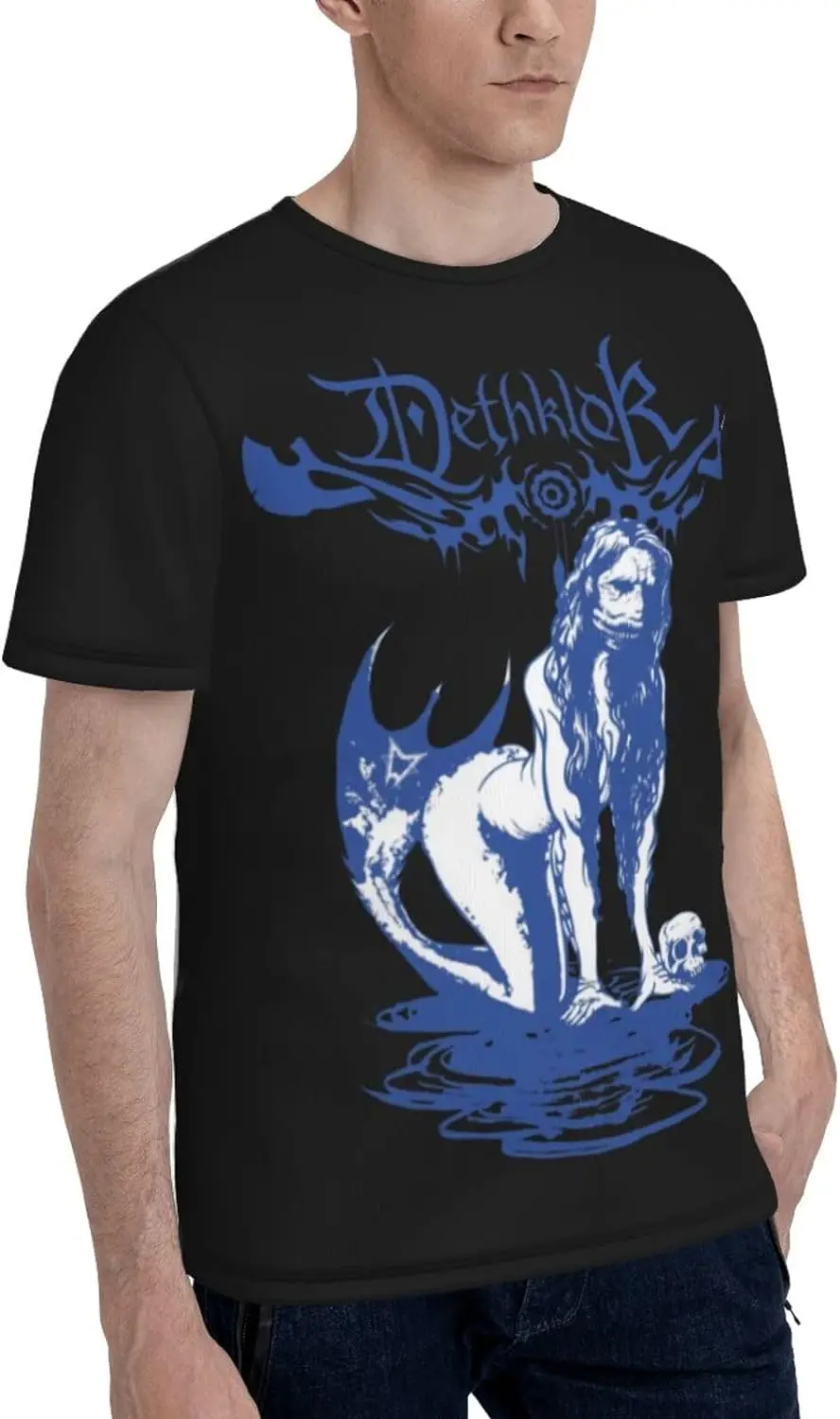 Camiseta Dethklok, camiseta a la moda para hombre, camisetas de manga corta con cuello redondo de verano