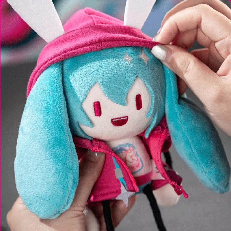 Genuíno miku rádio onda intrusão formiga corpo de pelúcia cabide magnético chaveiro miku boneca tendência brinquedo animação periférica meninas presentes