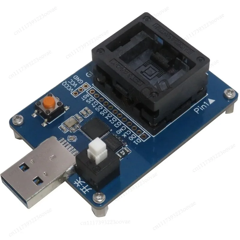 EMMC153 Socket to USB3.0 Programmer Read Write EMMC Chip Test BGA153 Adapter Board for GL3224 Controller Testing