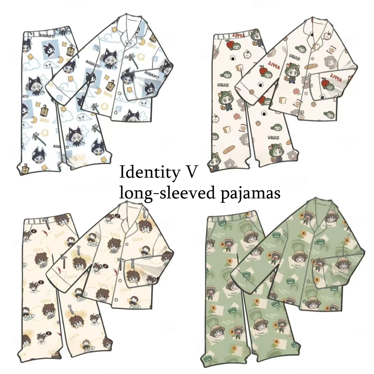 

Identity V Spring Parade Knit Cotton Pajama Set Full Payment Pre order Long Sleeve Homewear Game Merch