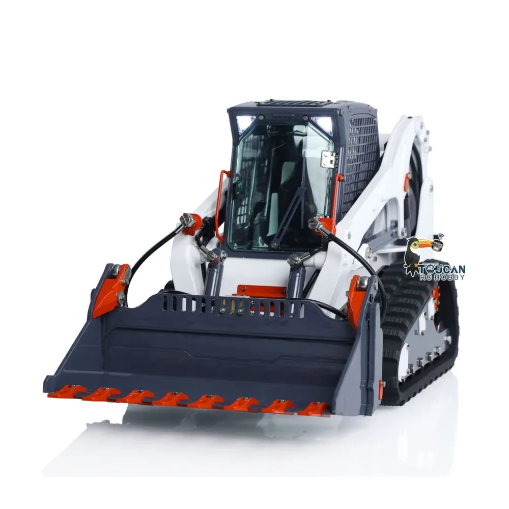 

1/14 LESU RTR RC Hydraulic Loader Car Aoue LT5 Skid-Steer Model Radio Light Sound TOUCAN DIY Painted Finished Truck Vehicle Toys
