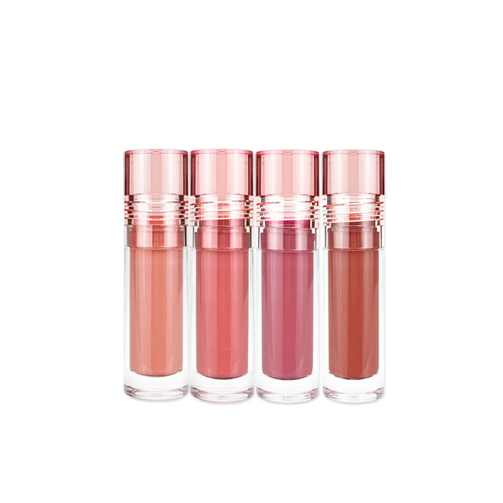 4ml Private Label 4-color Liquid Blush Custom Logo Pigment Blusher Lip Gloss 3 in 1 Bulk Matte Long-lasting Makeup