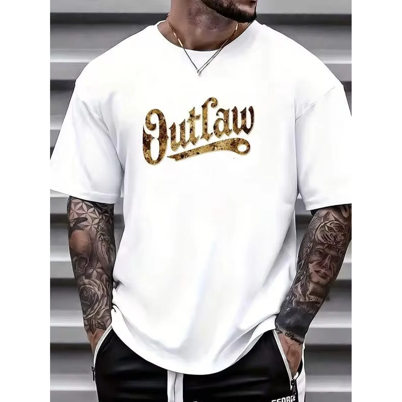 Outlaw Luxury 180G T-Shirt - Perfect Gift For Family And Friends, Casual Wear For Summer, Festive Choice For Independence Day Gatherings
