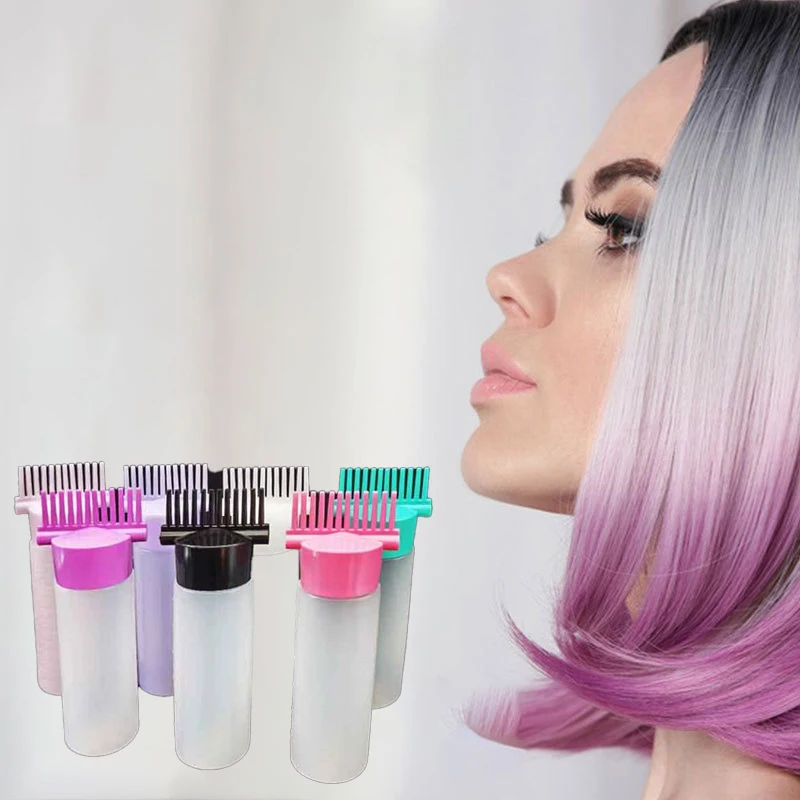 170ml Refillable Shampoo Bottle Hair Oil Brush Bottles Hair Dye Bottle Hair Coloring Dyeing Styling Tools Hair Cleaning Bottle