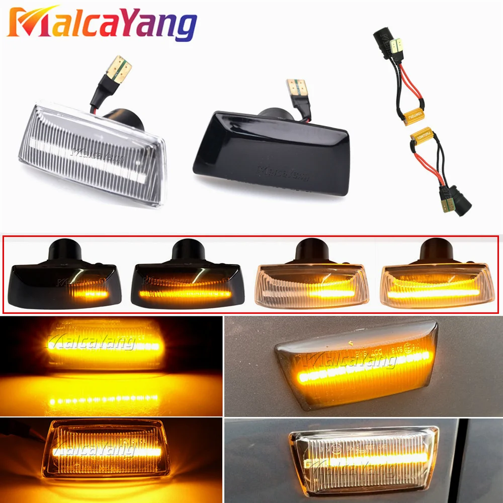 

2pcs Dynamic LED Car Side Marker Lights Repeater Signal Lights For Opel Insignia Astra H Zafira B Corsa D For Chevrolet Cruze