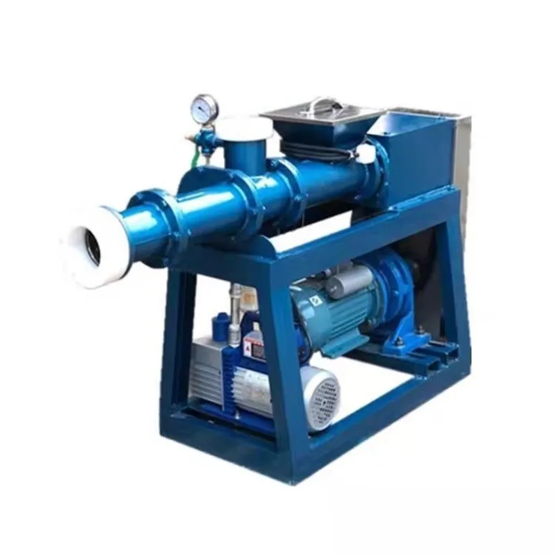 Double shaft stainless steel vacuum mud refiner,