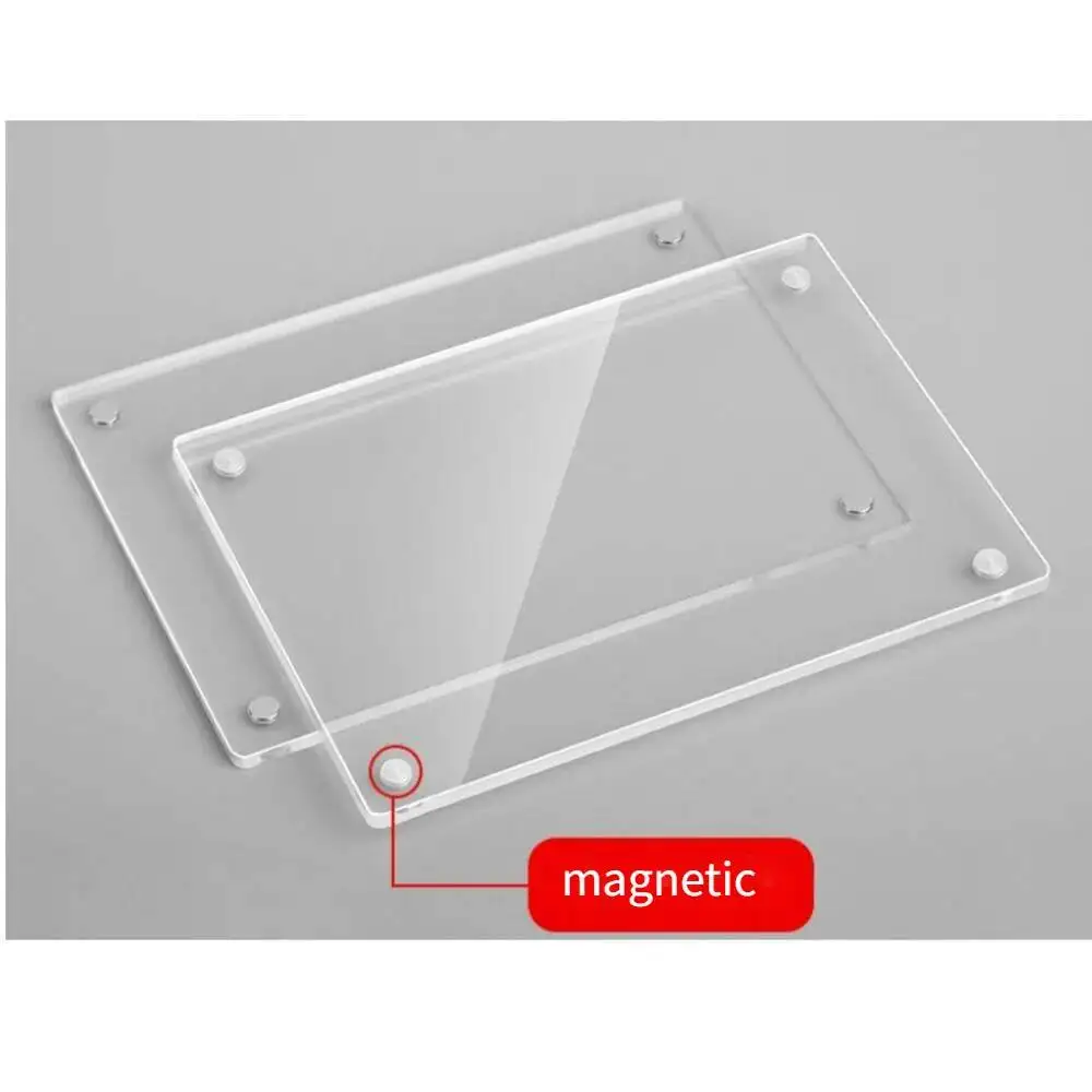 10pcs Acrylic Magnetic Price Tag Holder Transparent Wall-Mounted Display Stand Supermarket Retail Price Sign