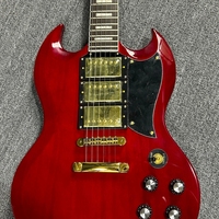 Free Shipping Hot Selling SG Red Rosewood Fingerboard Mahogany Body Performance Professional Good Texture Electric Guitar