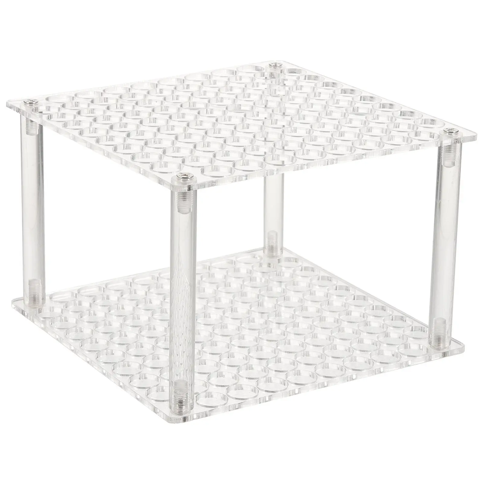 Acrylic Pen Holder Pencil Brush Holder Desk Organizer Rack Multiple Compartments Clear Pen Storage Stand for Ball Pens Markers