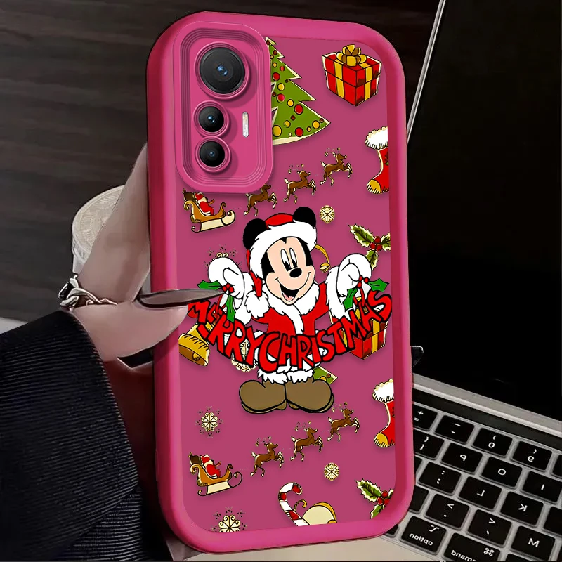 Christmas Mickey Minnie Case for Xiaomi 14T 13T 12T 11T 13 12 11 Lite 5G NE POCO X6 X5 F6 F5 F3 X4 GT X3 NFC M5S C65 M6 Pro 4G