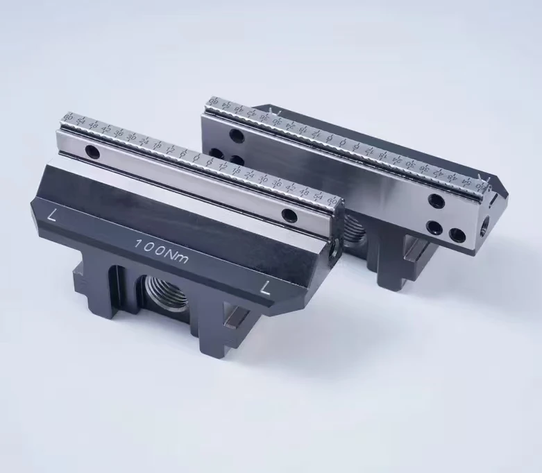 H125 Self-centering Vise Steel Interchange Standard Hard Jaws for Pitch Self Centering Vise
